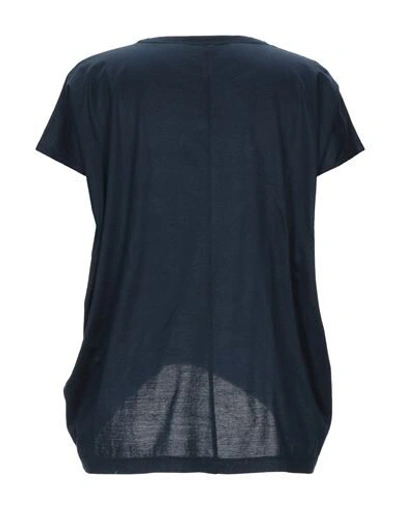 Shop Liviana Conti T-shirts In Dark Blue