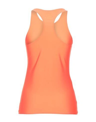 Shop C-clique Woman Tank Top Orange Size L Polyester, Elastane