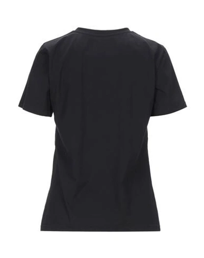 Shop Alberta Ferretti Woman T-shirt Black Size L Organic Cotton
