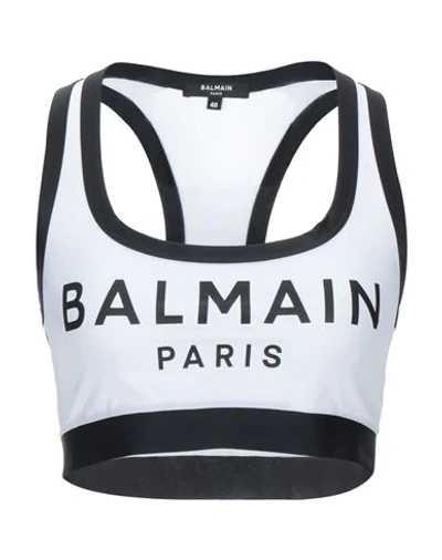 Shop Balmain Sports Bras In White