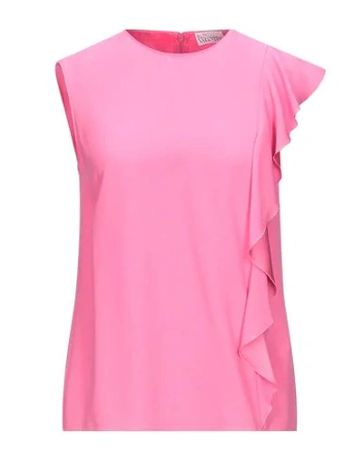 Shop Red Valentino Woman Top Pink Size 4 Acetate, Viscose