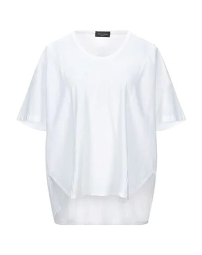 Shop Roberto Collina Woman T-shirt White Size M Cotton