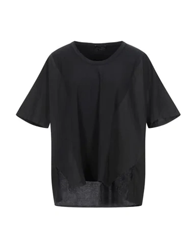 Shop Roberto Collina T-shirts In Black