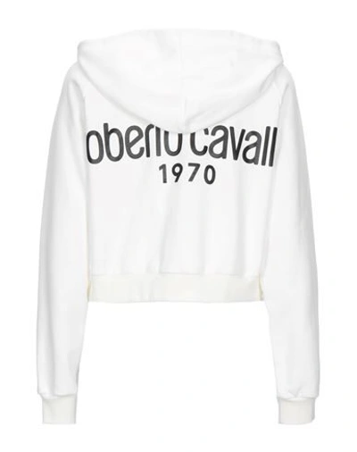 Shop Roberto Cavalli Sweatshirts In White