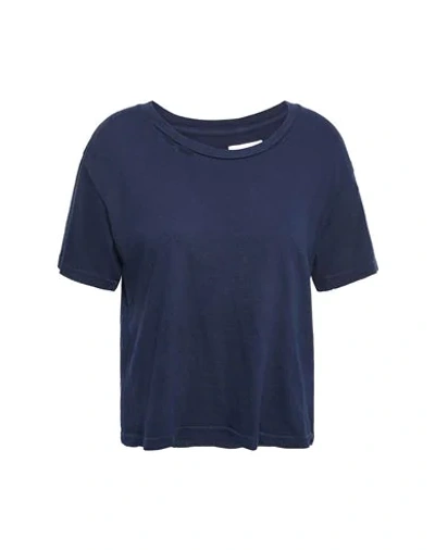 Shop Current Elliott T-shirts In Dark Blue