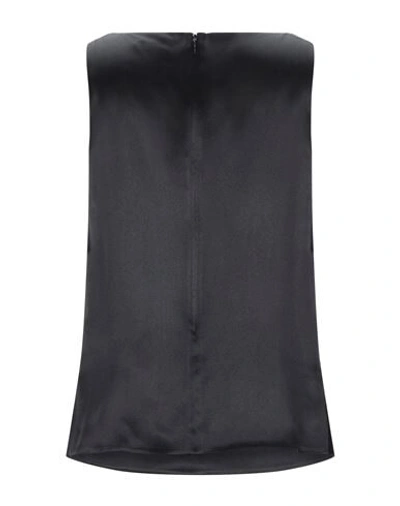 Shop Versace Woman Top Black Size 6 Silk, Viscose