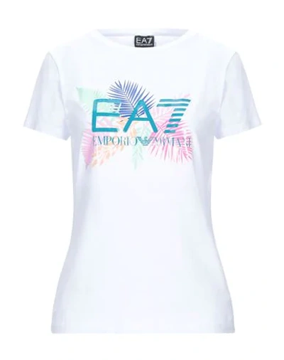 Ea7 T-shirts In White