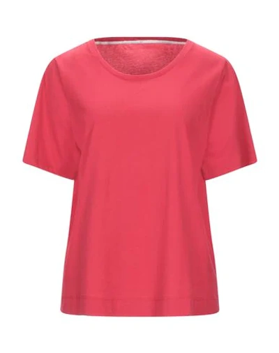 Shop Anna Seravalli T-shirts In Red