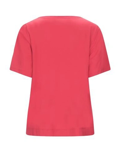 Shop Anna Seravalli T-shirts In Red