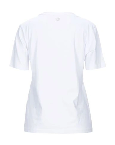 Shop Liu •jo Woman T-shirt White Size 8 Cotton