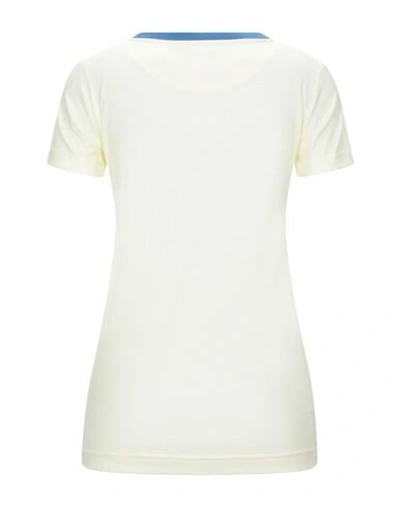 Shop Dolce & Gabbana Woman T-shirt Light Yellow Size 14 Cotton