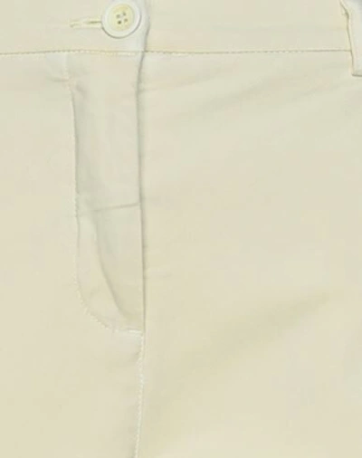 Shop 19.70 Nineteen Seventy Woman Pants Light Yellow Size 12 Cotton, Elastane