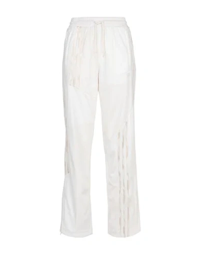 Shop Adidas Originals By Danielle Cathari Casual Pants In Ivory