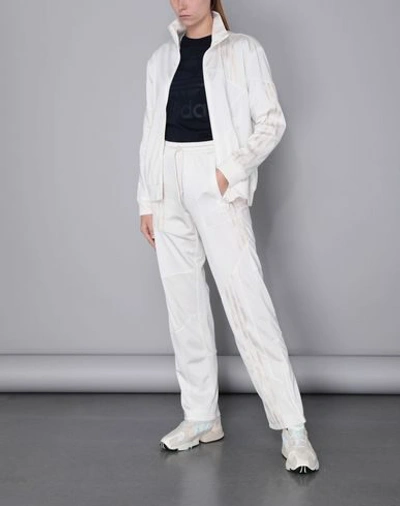 Shop Adidas Originals By Danielle Cathari Casual Pants In Ivory