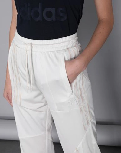 Shop Adidas Originals By Danielle Cathari Casual Pants In Ivory