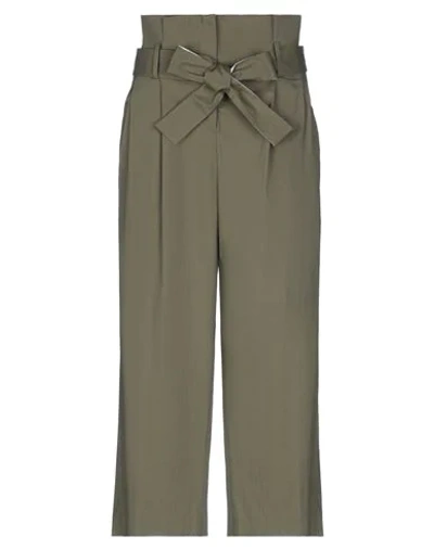 Shop Pt Torino Casual Pants In Military Green