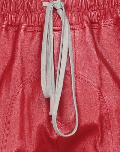 Shop Rick Owens Pants In Red