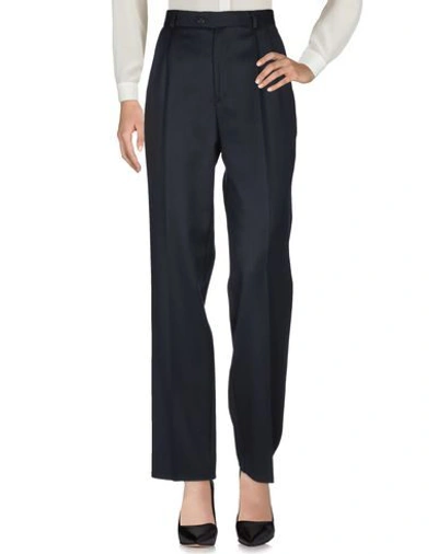 Shop Ab Alberto Biani Casual Pants In Dark Blue