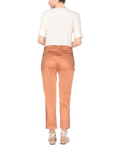 Shop Mauro Grifoni Grifoni Woman Pants Apricot Size 6 Cotton, Elastane In Orange