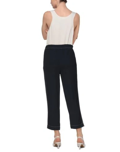 Marni Woman Pants Midnight Blue Size 10 Viscose, Acetate In Dark Blue