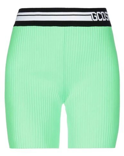 Shop Gcds Woman Leggings Green Size L Polyamide, Viscose, Polyester, Elastane