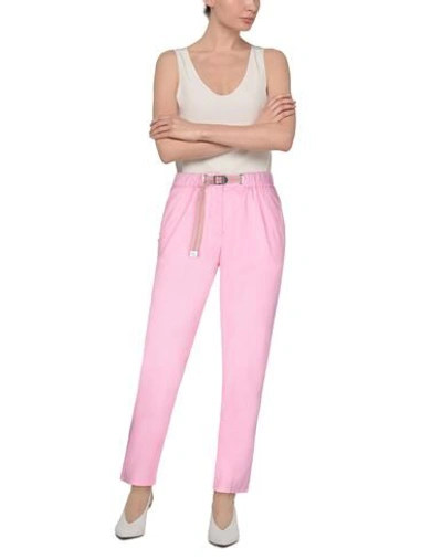 Shop White Sand 88 White Sand Woman Pants Pink Size 8 Cotton, Polyamide, Elastane