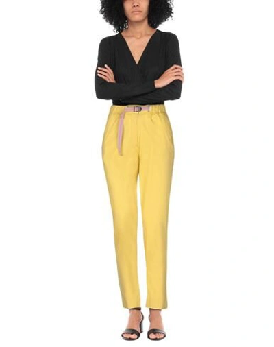 Shop White Sand 88 Pants In Yellow