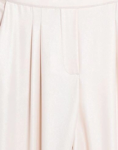 Shop Kaos Woman Pants Ivory Size 10 Polyester In White