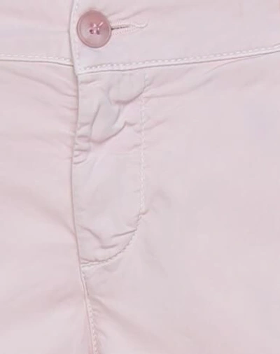 Shop Blauer Woman Shorts & Bermuda Shorts Light Pink Size 28 Cotton, Elastane