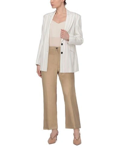 Nine:inthe:morning Nine In The Morning Woman Pants Camel Size 26 Viscose, Linen, Cotton In Beige