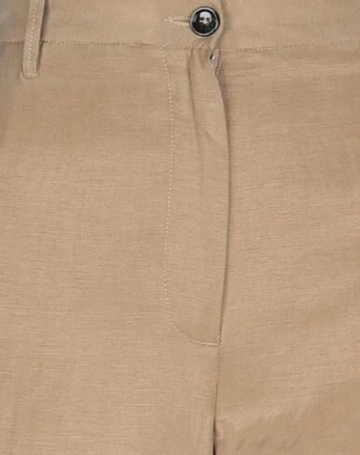 Shop Nine:inthe:morning Nine In The Morning Woman Pants Camel Size 28 Viscose, Linen, Cotton In Beige