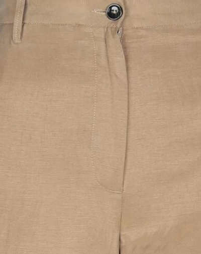 Nine:inthe:morning Nine In The Morning Woman Pants Camel Size 26 Viscose, Linen, Cotton In Beige
