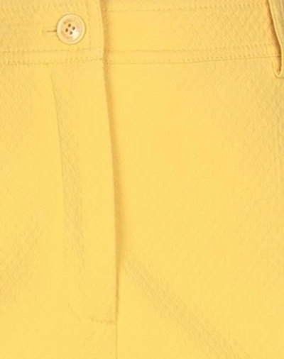 Boutique Moschino Woman Pants Yellow Size 6 Cotton, Elastane In Yellow