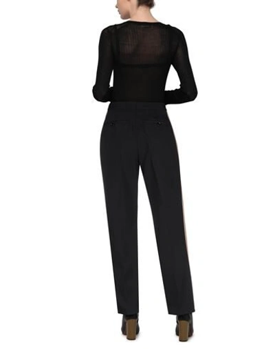 Shop Burberry Woman Pants Black Size 4 Virgin Wool, Silk