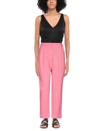 Shop Hebe Studio Woman Pants Pink Size 4 Linen, Viscose, Elastane