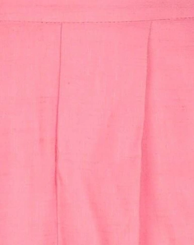 Shop Hebe Studio Woman Shorts & Bermuda Shorts Pink Size 6 Linen, Viscose, Elastane