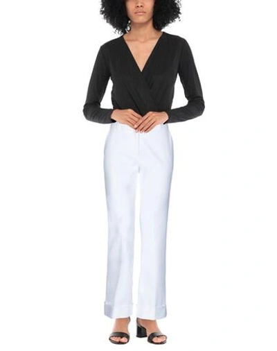 Shop Paulie Woman Pants White Size 10 Cotton, Polyamide, Elastane