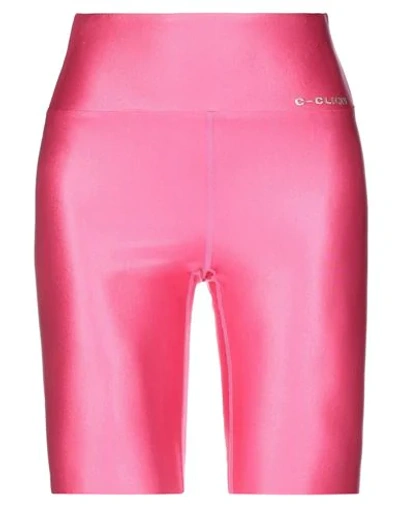 Shop C-clique Woman Leggings Fuchsia Size S Polyamide, Elastane In Pink