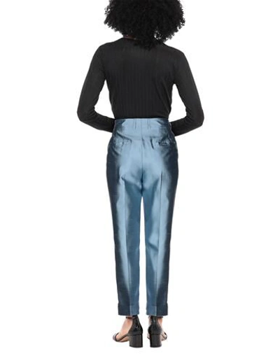 Shop Dolce & Gabbana Woman Pants Sky Blue Size 2 Silk