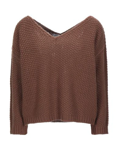 Shop Agnese X Agnese Sweater In Brown