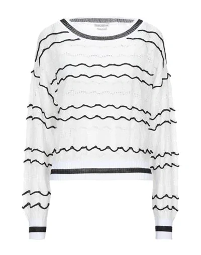 Shop Ballantyne Woman Sweater White Size 4 Viscose, Polyamide