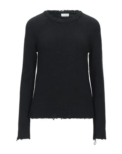 Shop Saint Laurent Sweaters In Black