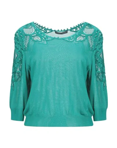 Shop Alberta Ferretti Woman Sweater Green Size 6 Viscose