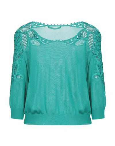 Shop Alberta Ferretti Woman Sweater Green Size 6 Viscose