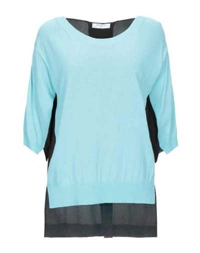 Shop Beatrice B Beatrice .b Woman Sweater Azure Size S Viscose, Polyester, Acetate, Silk In Blue