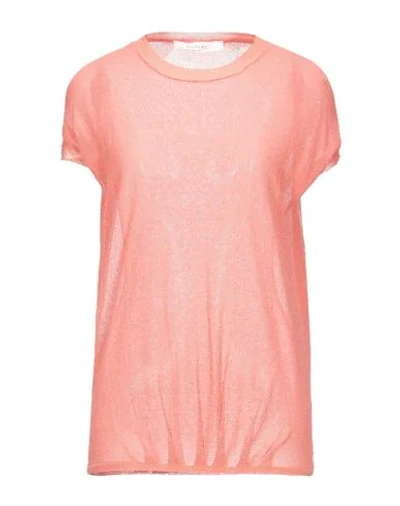 Shop Anonyme Designers Woman Sweater Salmon Pink Size Xl Viscose, Metallic Fiber, Polyamide