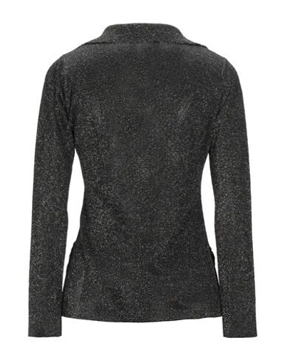 Shop Roberto Collina Woman Cardigan Black Size S Viscose, Metallic Polyester