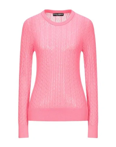 Shop Dolce & Gabbana Woman Sweater Fuchsia Size 8 Silk