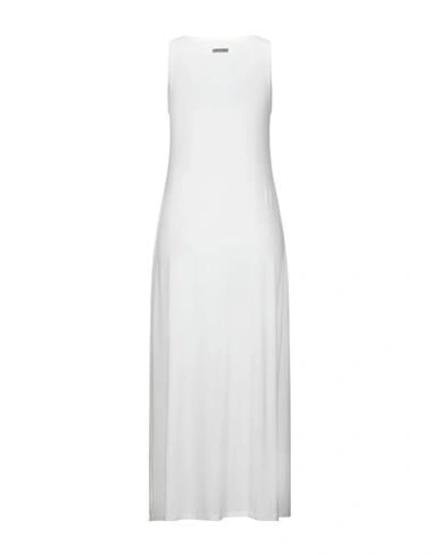 Shop Archivio B 3/4 Length Dresses In White