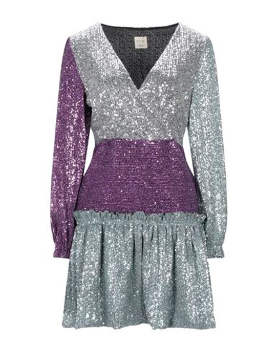 Shop 5rue Woman Mini Dress Silver Size S Polyester